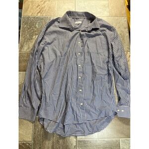 Peter Millar‎ XXL Gingham Check Long Sleeve Button Up Shirt Men